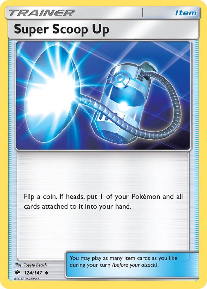 Super Scoop Up 124/147 card from SM - Burning Shadows