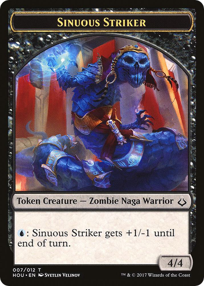 Sinuous Striker // Zombie Double-Sided Token 7 // 20 card from Hour of Devastation