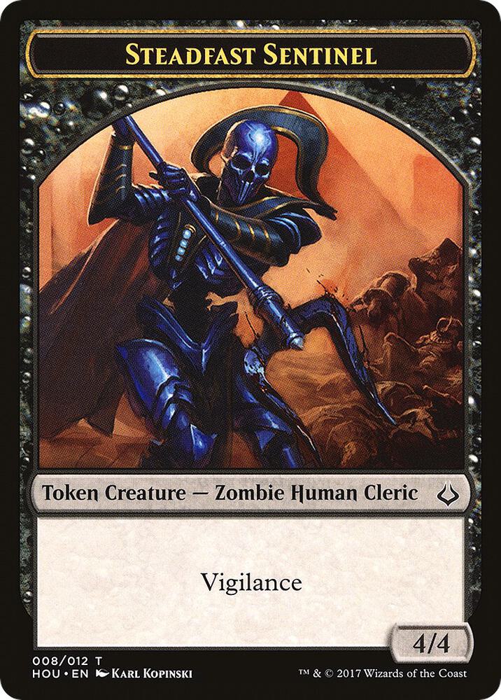 Steadfast Sentinel // Zombie Double-Sided Token 8 // 20 card from Hour of Devastation