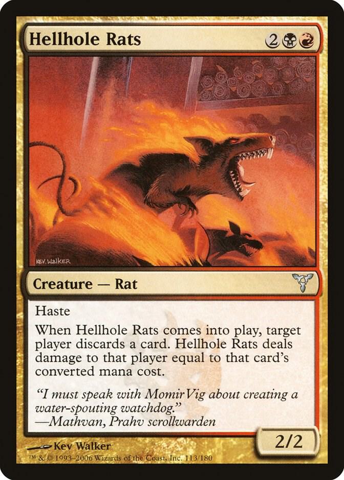 Hellhole Rats 113 card from Dissension
