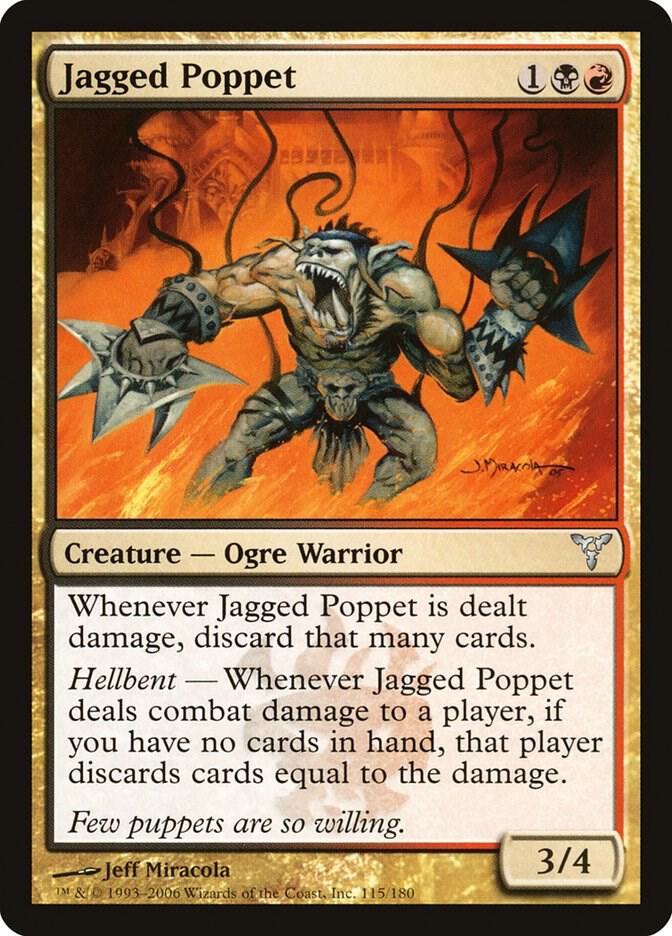 Jagged Poppet 115 card from Dissension