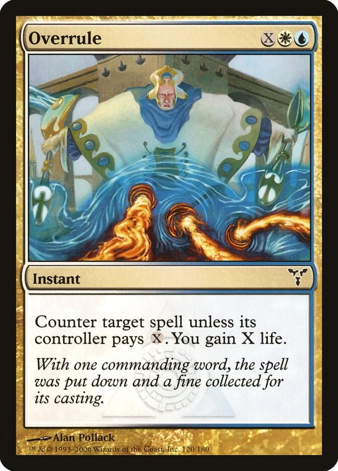 Overrule 120 card from Dissension