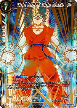 God Break Son Goku (SPR) BT1-031 card from Galactic Battle