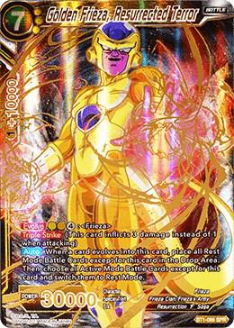 Golden Frieza, Resurrected Terror (SPR) BT1-086 card from Galactic Battle
