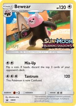Bewear (Prerelease) [Staff] SM49 card from SM Promos