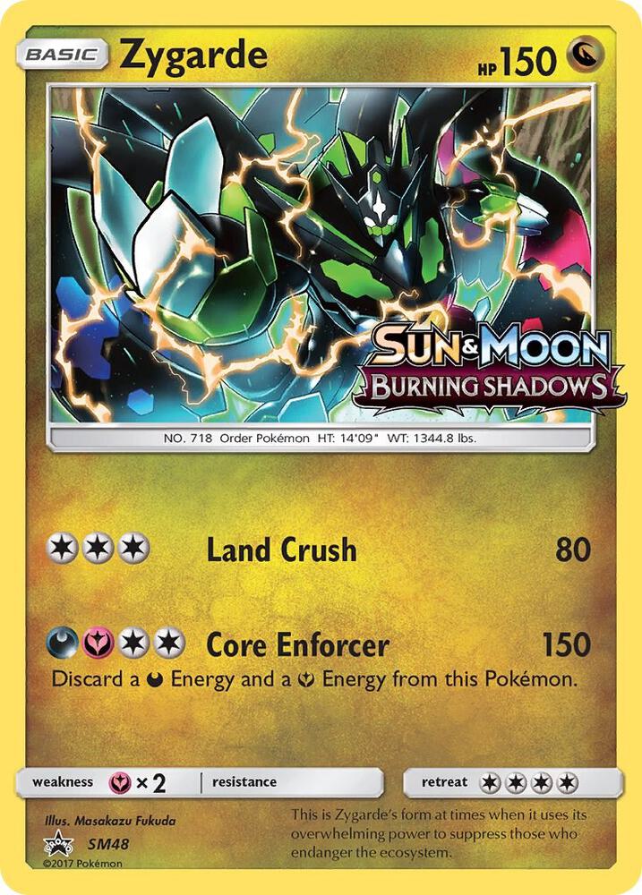 Zygarde (Prerelease) SM48 card from SM Promos