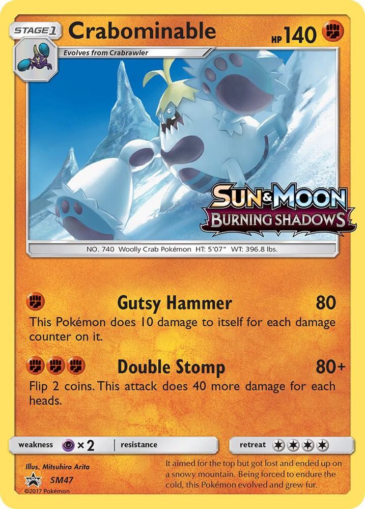 Crabominable (Prerelease) SM47 card from SM Promos