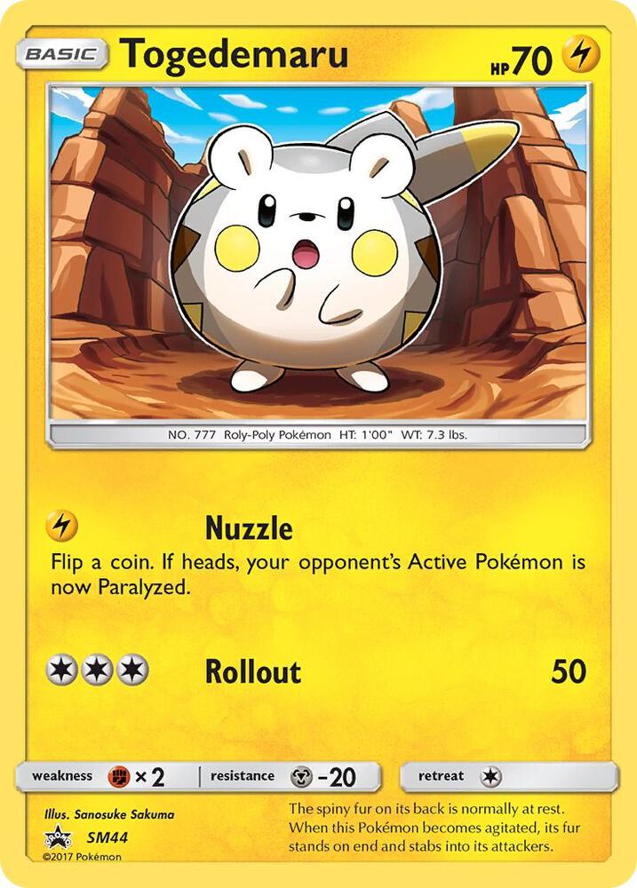 Togedemaru SM44 card from SM Promos
