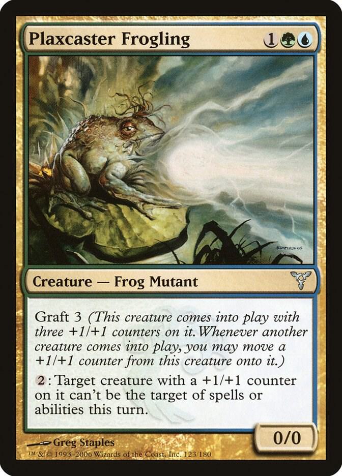 Plaxcaster Frogling 123 card from Dissension
