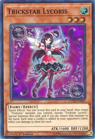 Trickstar Lycoris COTD-EN007 card from Code of the Duelist