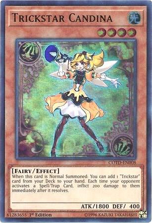 Trickstar Candina COTD-EN008 card from Code of the Duelist