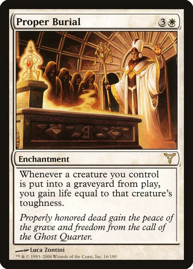 Proper Burial 16 card from Dissension