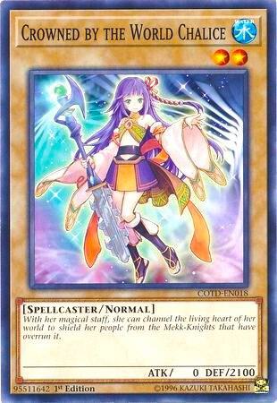 Crowned by the World Chalice COTD-EN018 card from Code of the Duelist