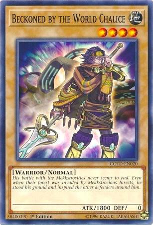 Beckoned by the World Chalice COTD-EN020 card from Code of the Duelist