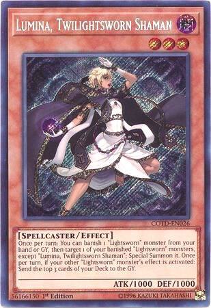 Lumina, Twilightsworn Shaman COTD-EN026 card from Code of the Duelist