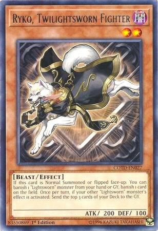 Ryko, Twilightsworn Fighter COTD-EN027 card from Code of the Duelist