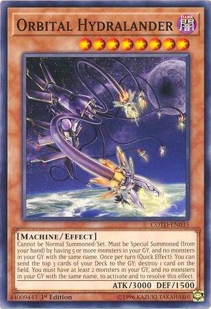 Orbital Hydralander COTD-EN035 card from Code of the Duelist
