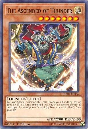 The Ascended of Thunder COTD-EN036 card from Code of the Duelist