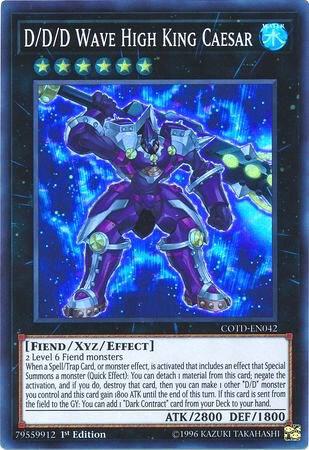 D/D/D Wave High King Caesar COTD-EN042 card from Code of the Duelist