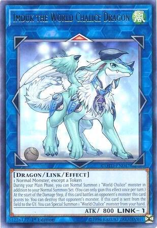 Imduk the World Chalice Dragon COTD-EN047 card from Code of the Duelist
