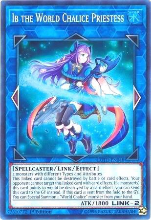 Ib the World Chalice Priestess COTD-EN048 card from Code of the Duelist