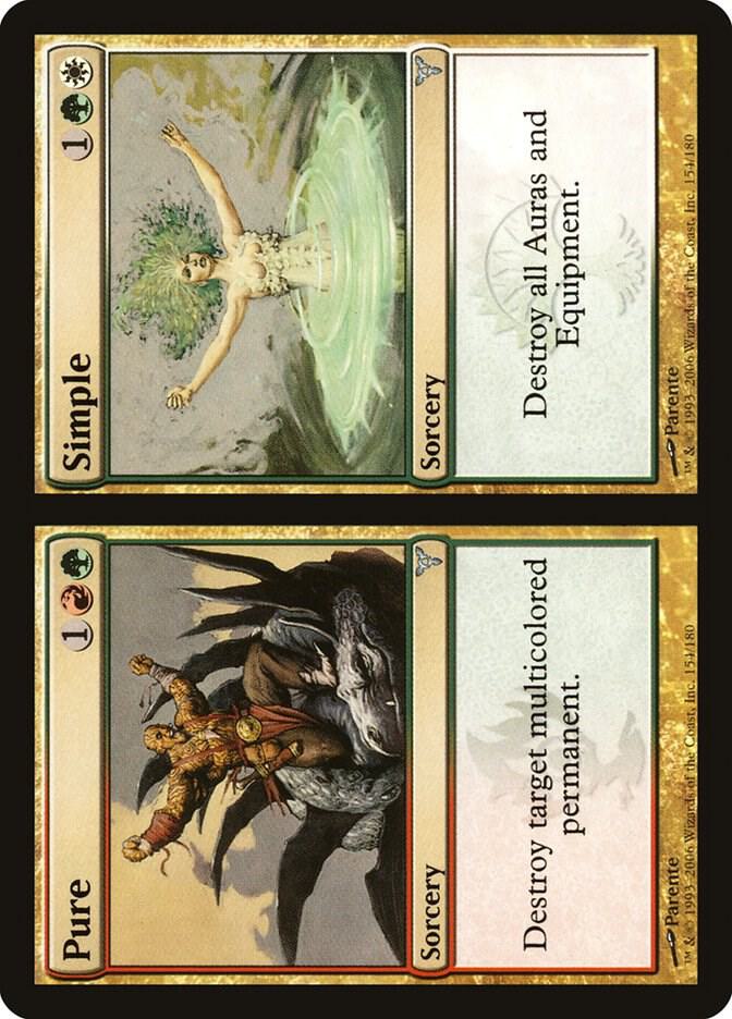 Pure // Simple 154 card from Dissension