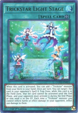 Trickstar Light Stage COTD-EN053 card from Code of the Duelist