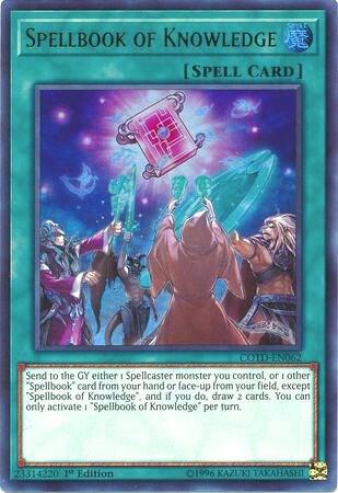 Spellbook of Knowledge COTD-EN062 card from Code of the Duelist