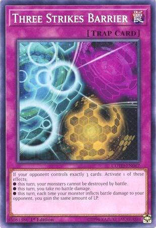 Three Strikes Barrier COTD-EN067 card from Code of the Duelist