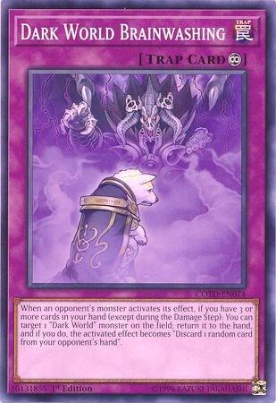 Dark World Brainwashing COTD-EN074 card from Code of the Duelist