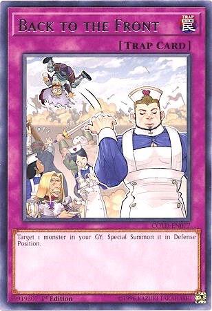 Back to the Front COTD-EN077 card from Code of the Duelist