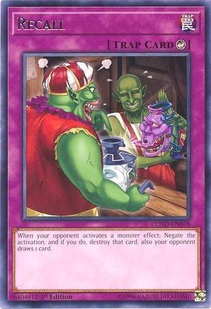 Recall COTD-EN078 card from Code of the Duelist
