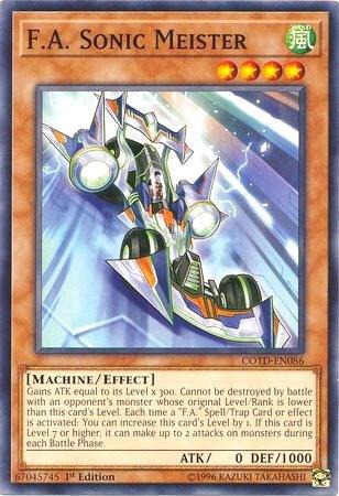 F.A. Sonic Meister COTD-EN086 card from Code of the Duelist