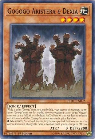 Gogogo Aristera & Dexia COTD-EN092 card from Code of the Duelist