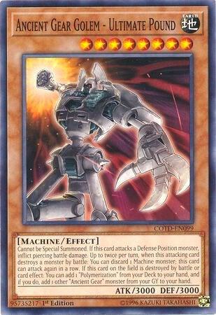Ancient Gear Golem - Ultimate Pound COTD-EN099 card from Code of the Duelist