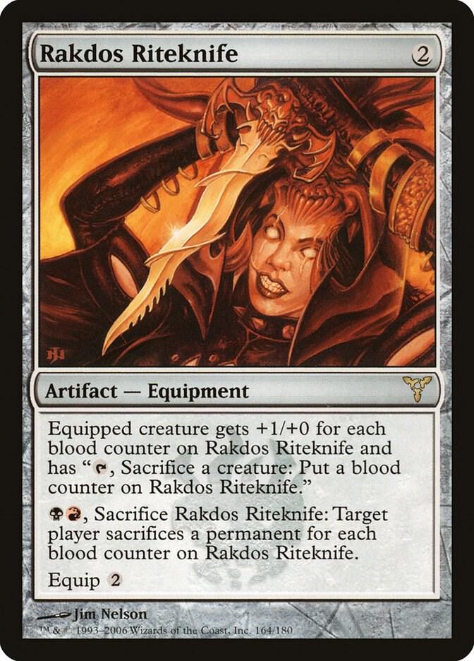 Rakdos Riteknife 164 card from Dissension