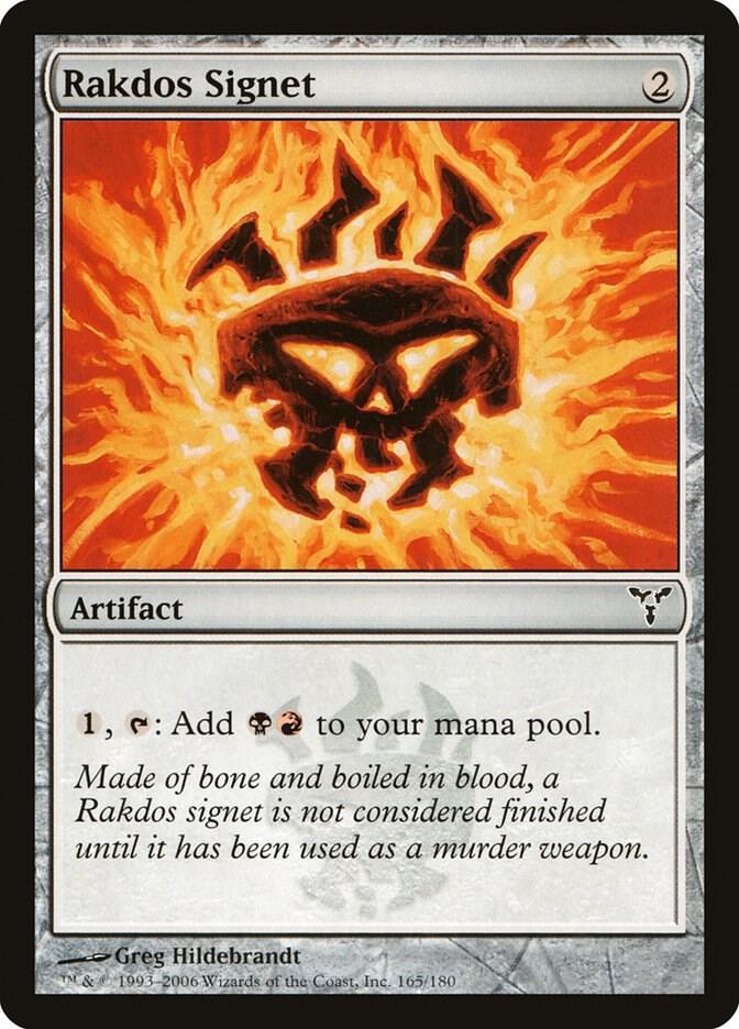 Rakdos Signet 165 card from Dissension