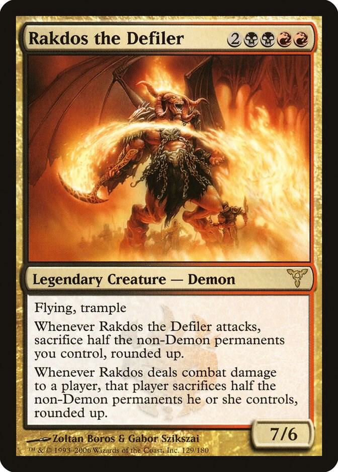 Rakdos the Defiler 129 card from Dissension