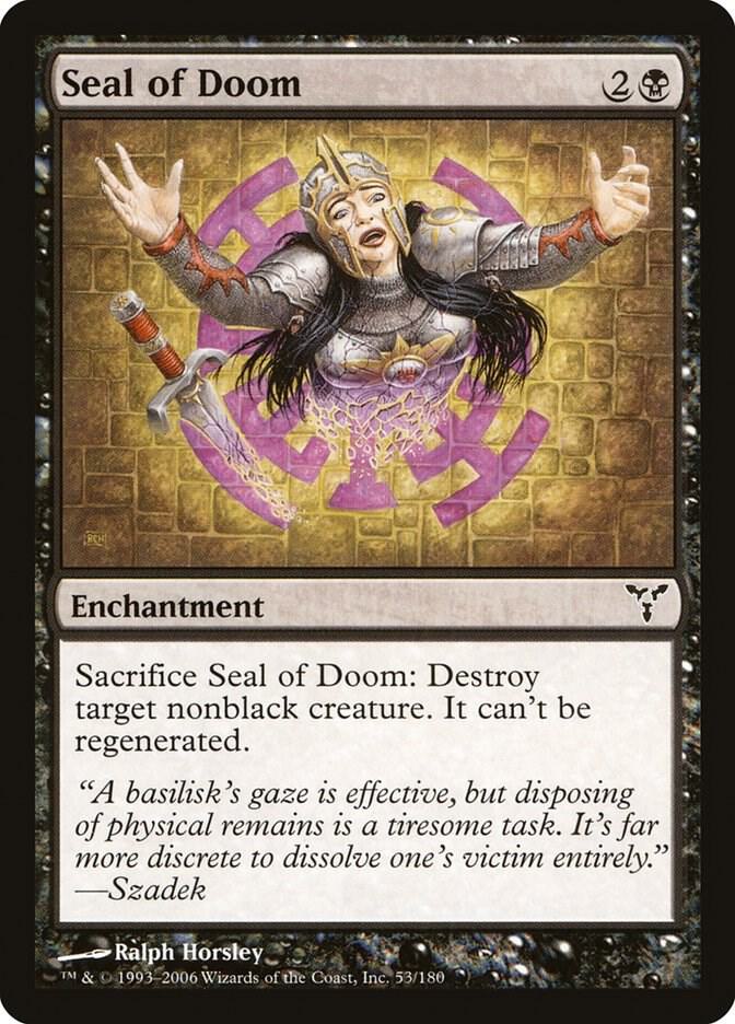 Seal of Doom 53 card from Dissension