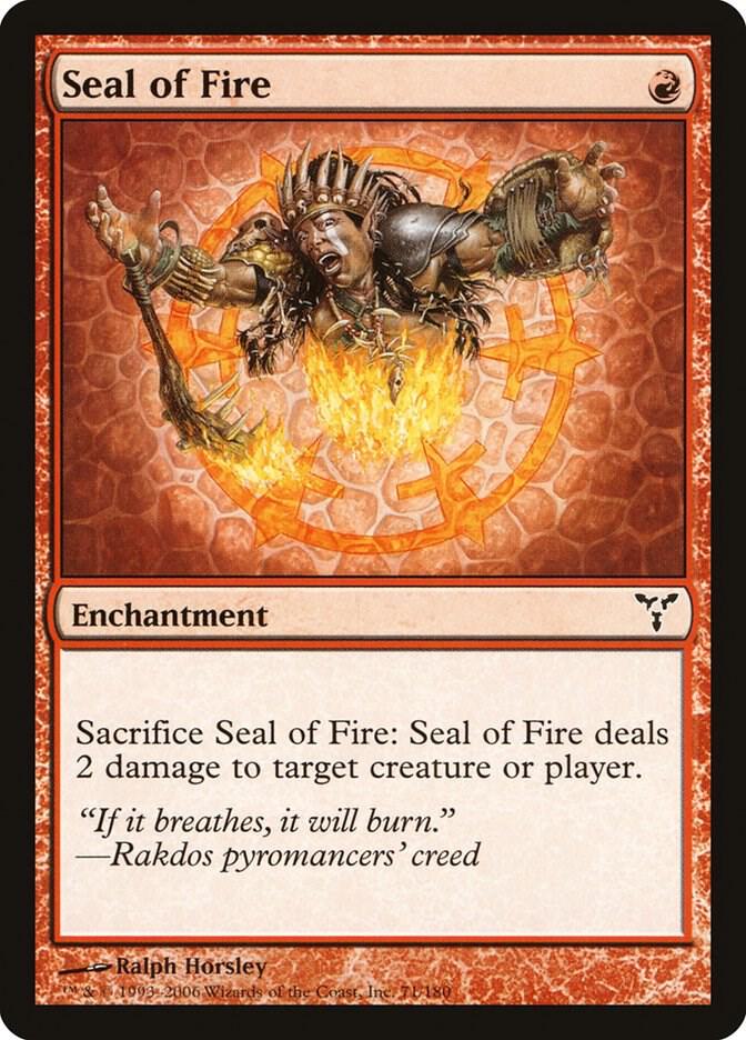 Seal of Fire 71 card from Dissension