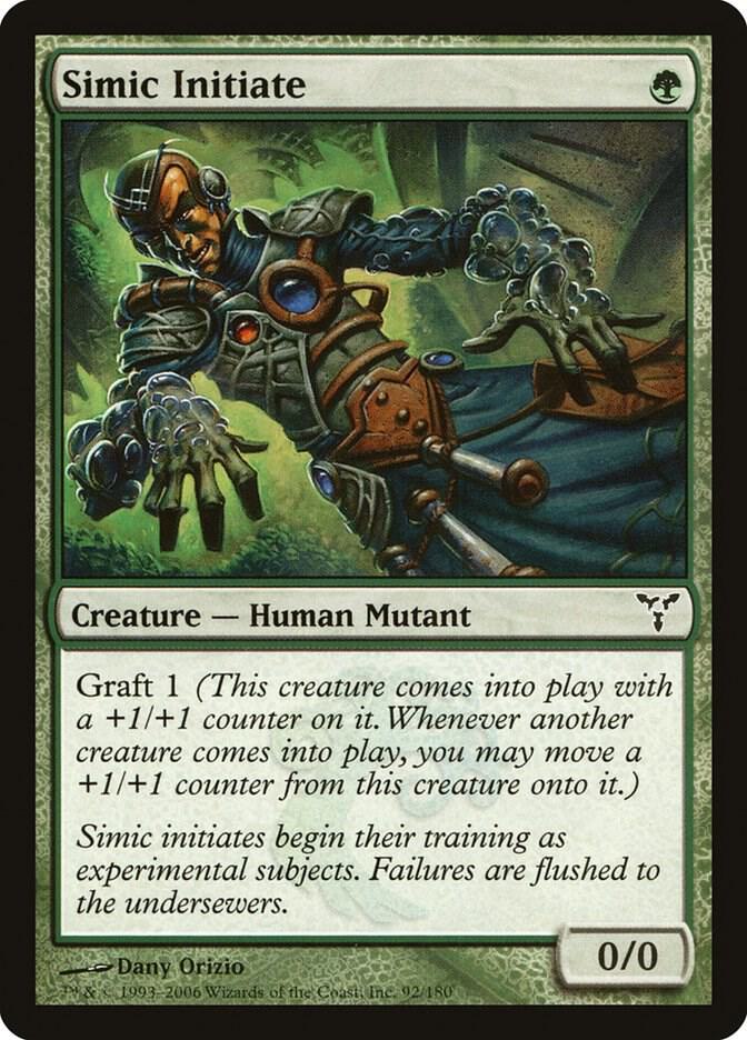 Simic Initiate 92 card from Dissension