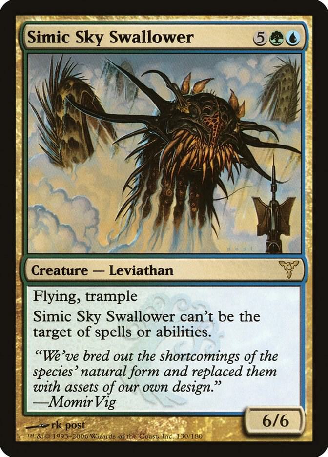 Simic Sky Swallower 130 card from Dissension