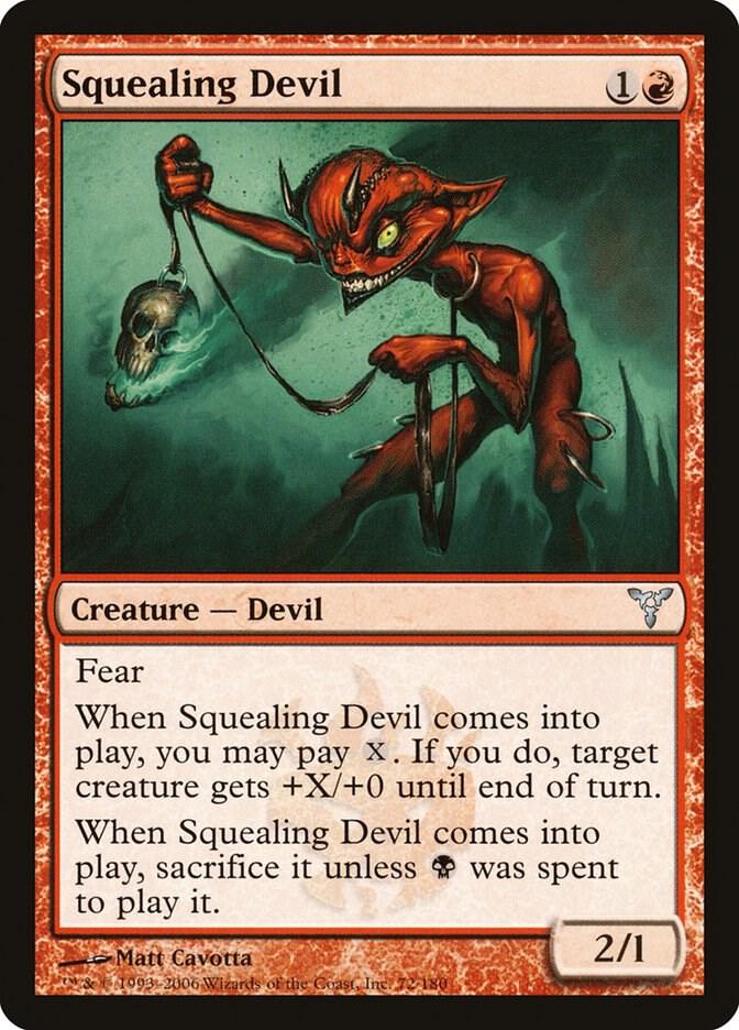 Squealing Devil 72 card from Dissension
