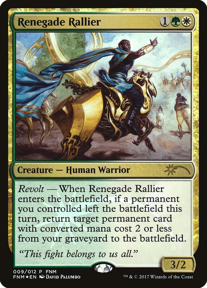 Renegade Rallier 9 card from FNM Promos