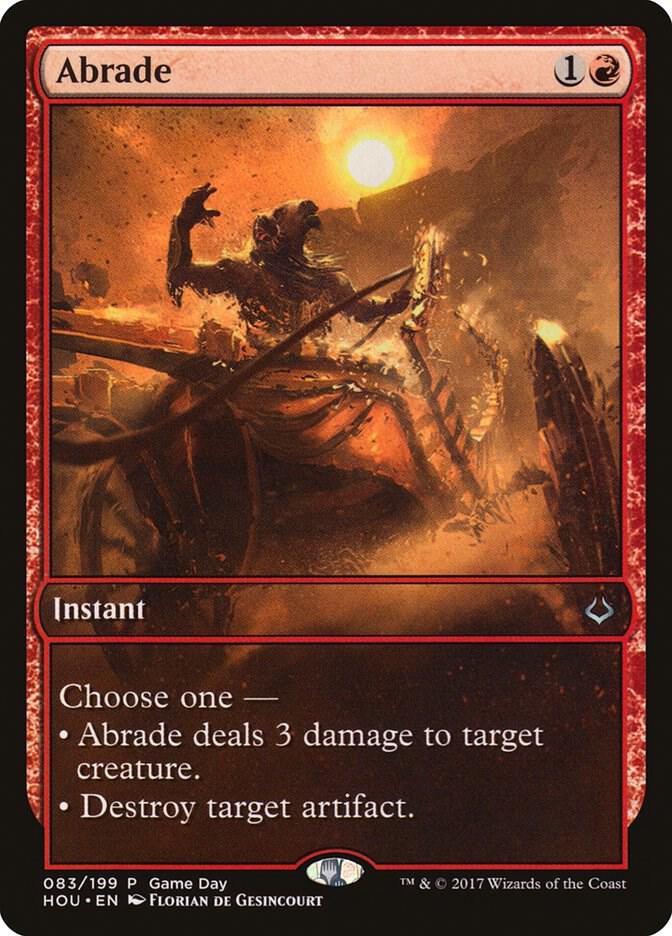 Abrade 83 card from Game Day & Store Championship Promos