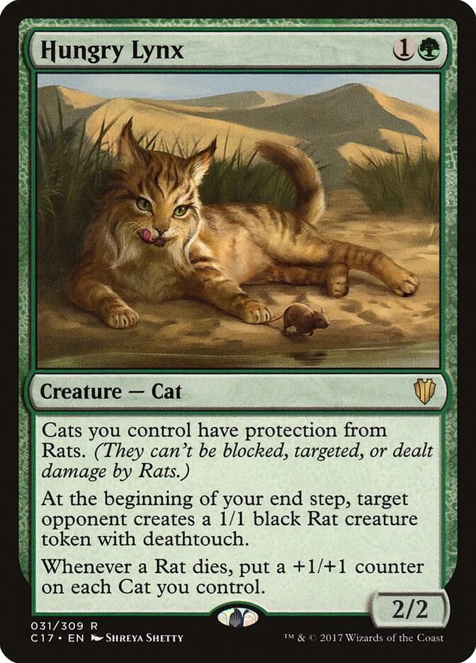 Hungry Lynx 31 card from Commander 2017