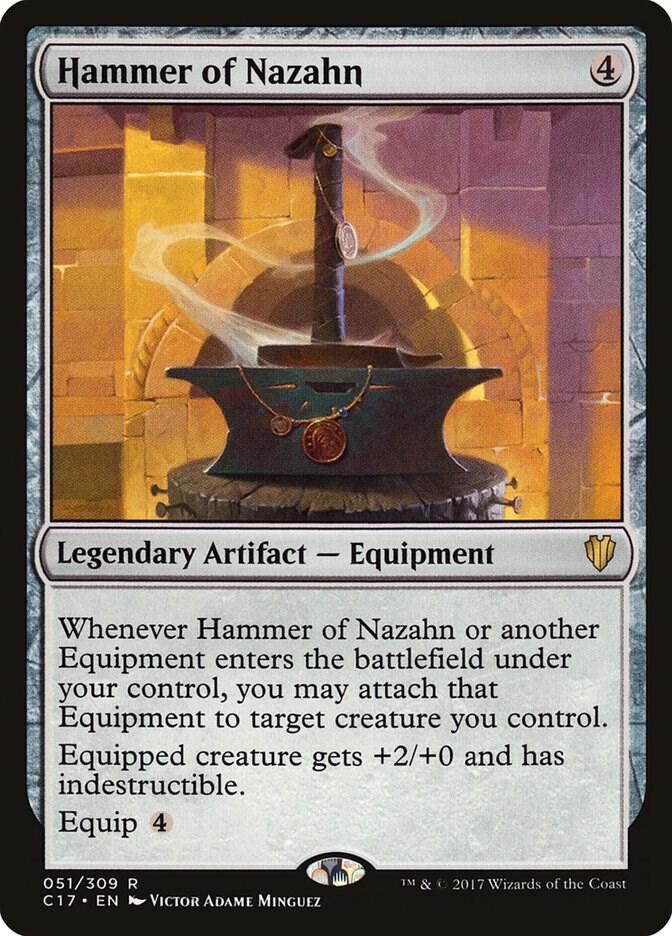 Hammer of Nazahn 51 card from Commander 2017