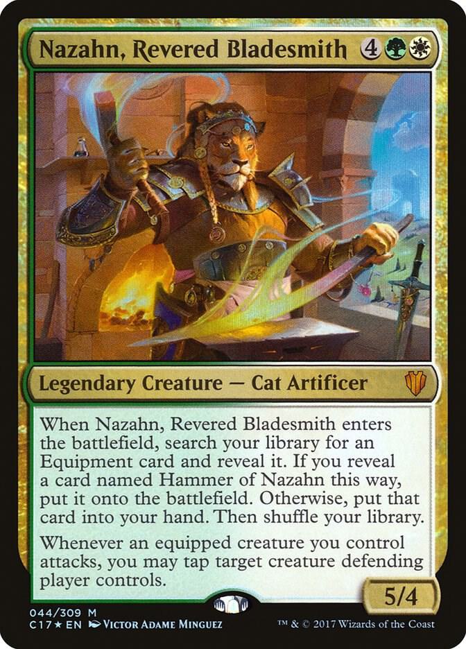Nazahn, Revered Bladesmith 44 card from Commander 2017