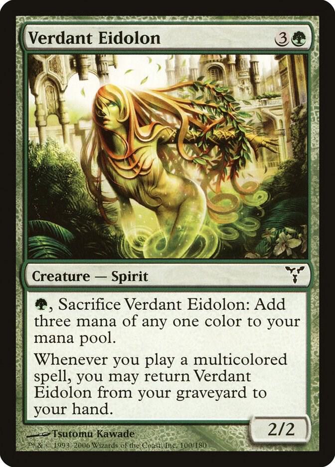 Verdant Eidolon 100 card from Dissension