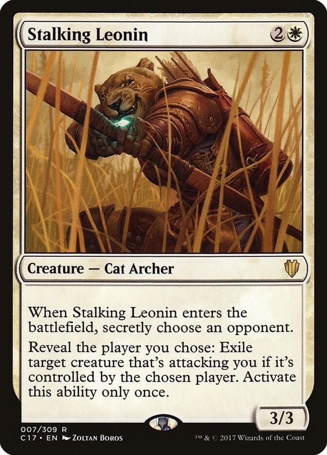 Stalking Leonin 7 card from Commander 2017